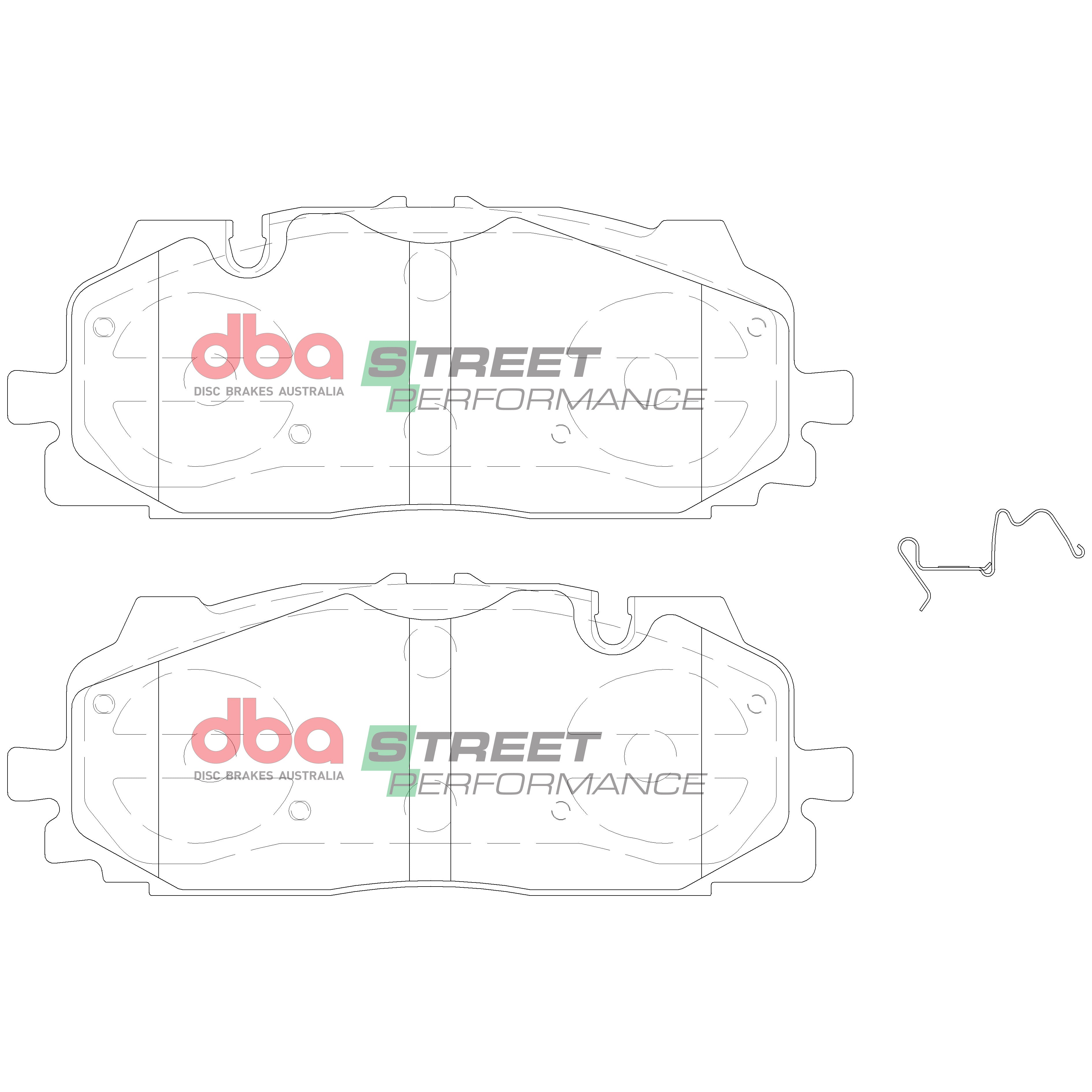 DB15030SP - DBA Street Performance Brake Pads; Front