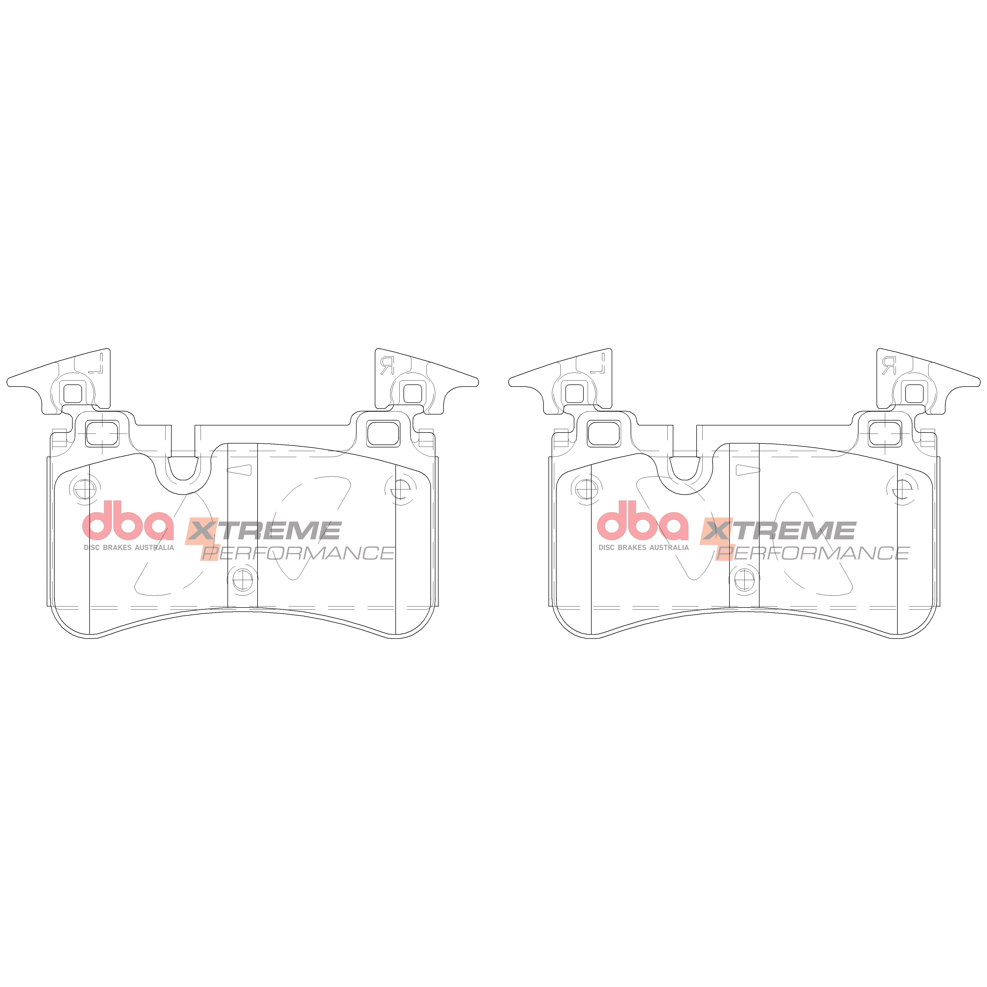 DB15037XP - DBA Xtreme Performance Brake Pads; Rear
