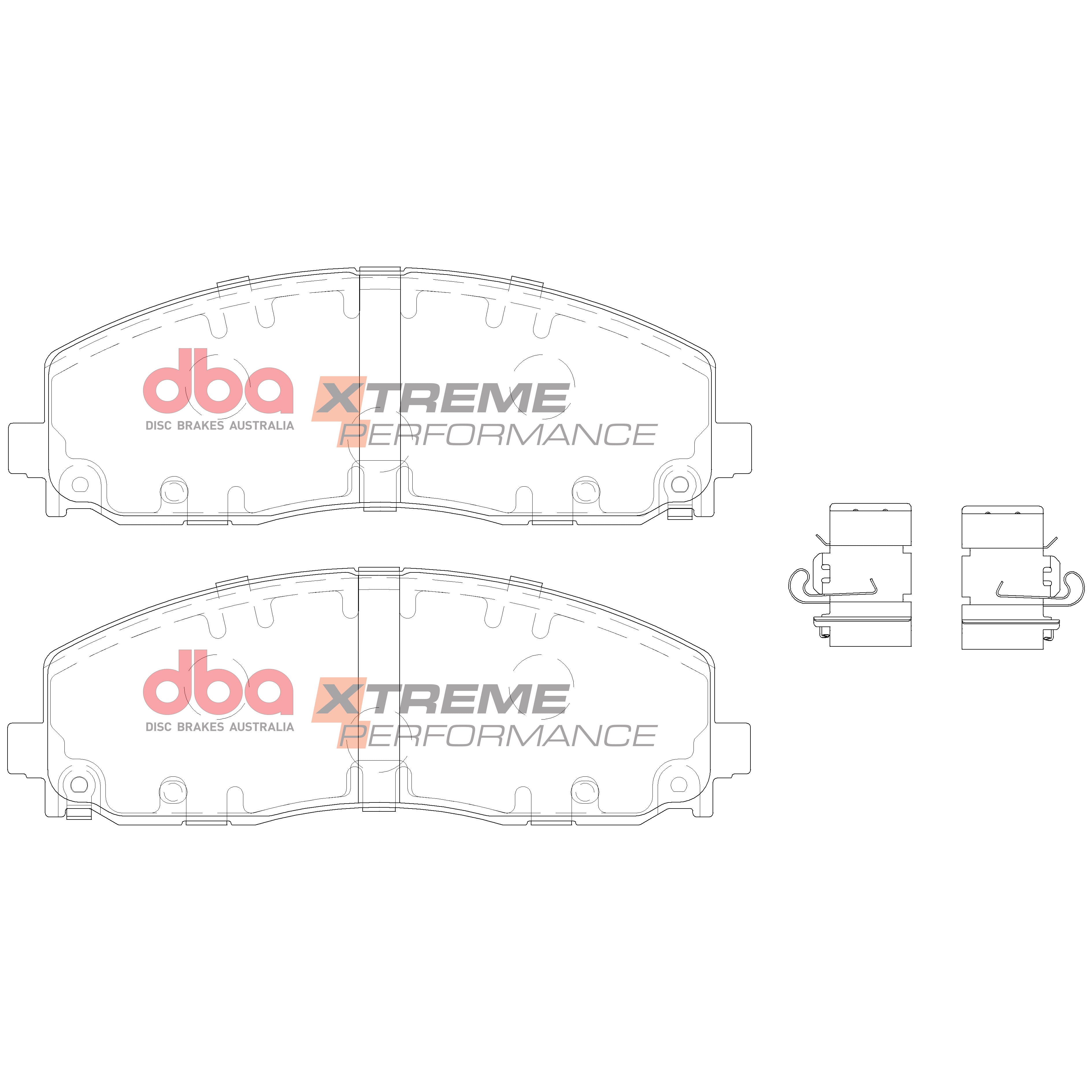 DB15038XP - DBA Xtreme Performance Brake Pads; Front