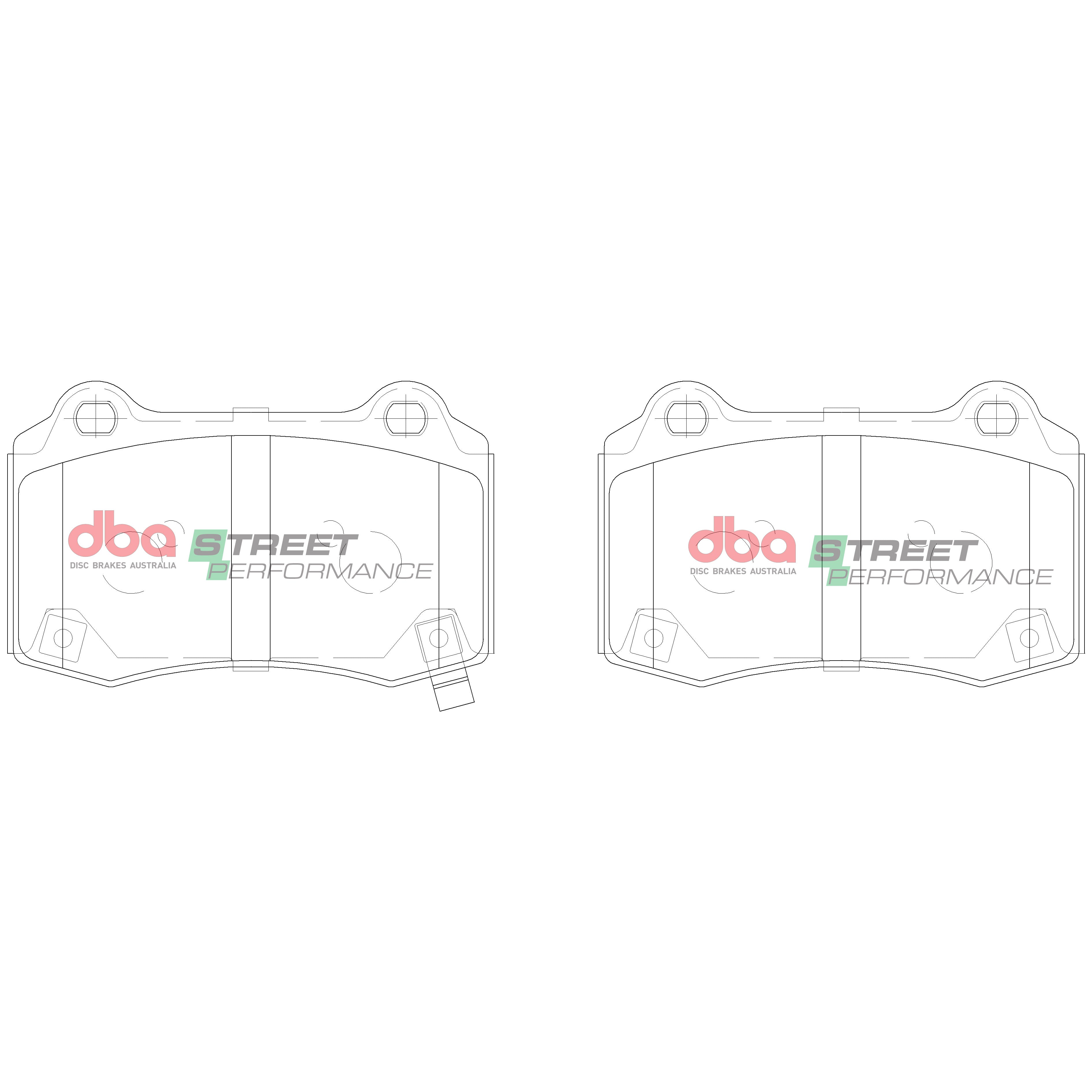 DB15041SP - DBA Street Performance Brake Pads; Rear