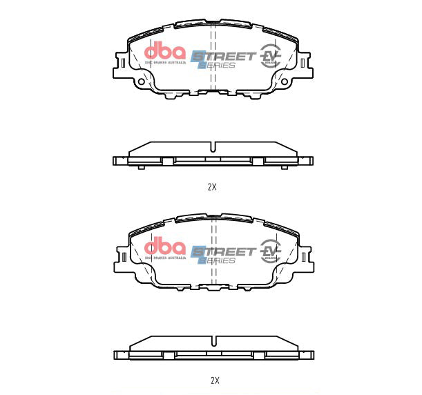 DB15043SSEV - DBA Street Series EV Brake Pads; Front