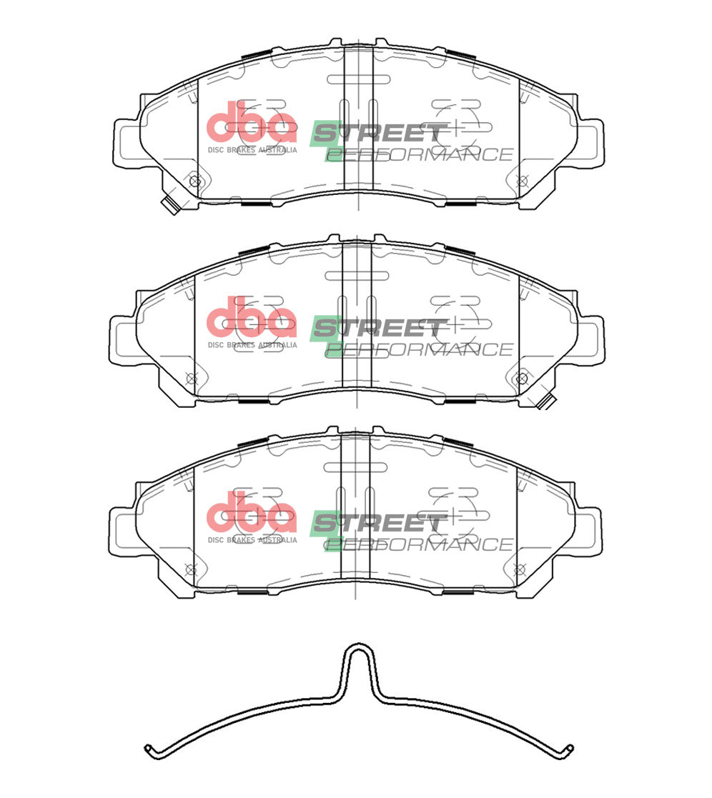 DB15051SP - DBA Street Performance Brake Pads; Front
