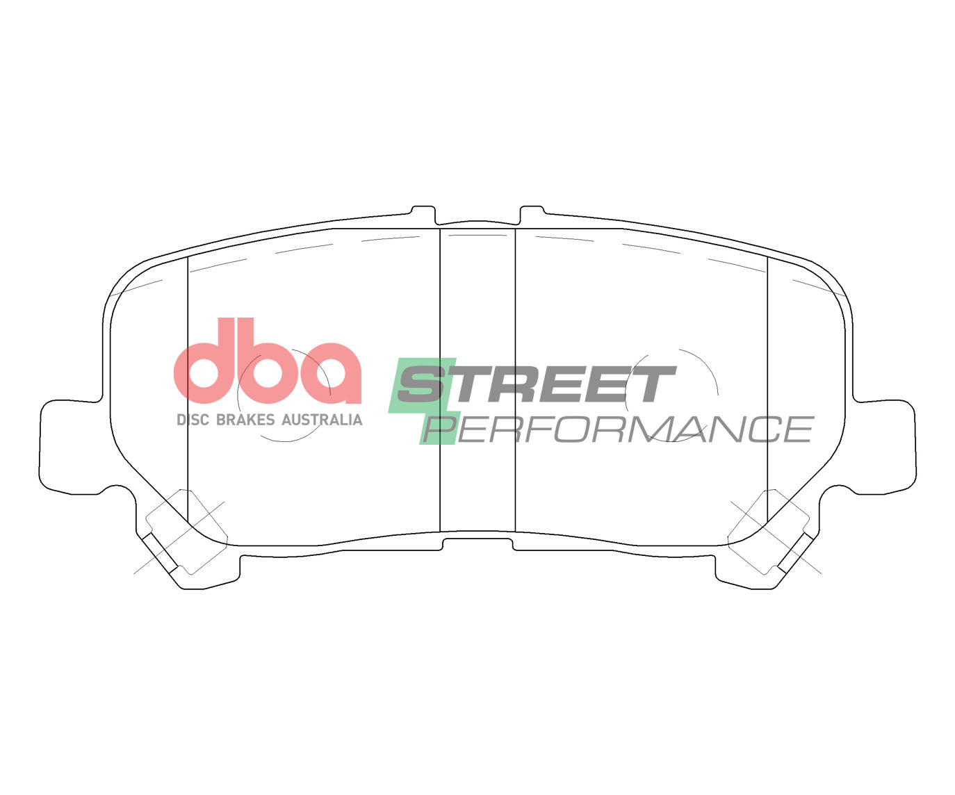 DB15052SP - DBA Street Performance Brake Pads; Rear