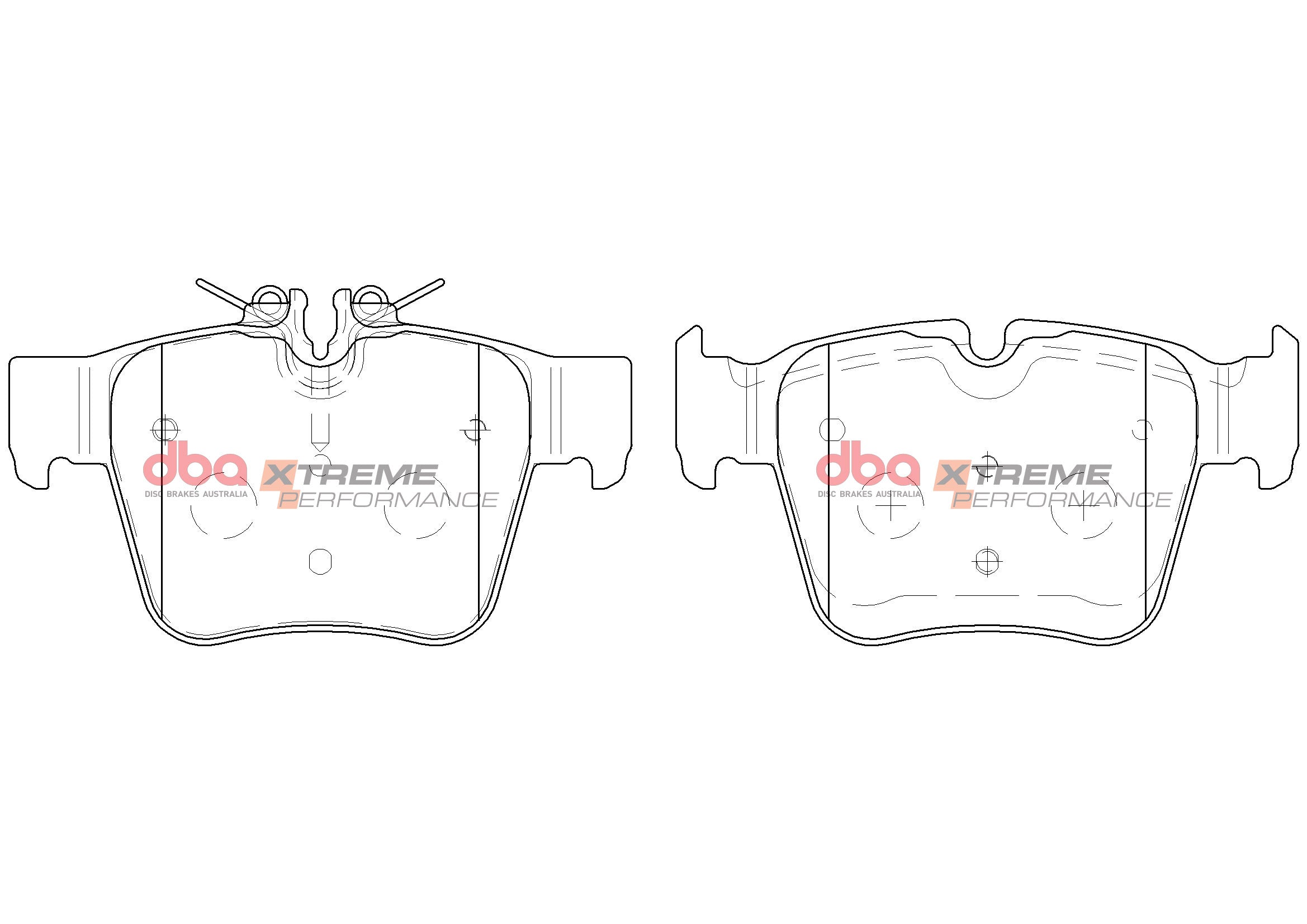 DB15063XP - DBA Xtreme Performance Brake Pads; Rear