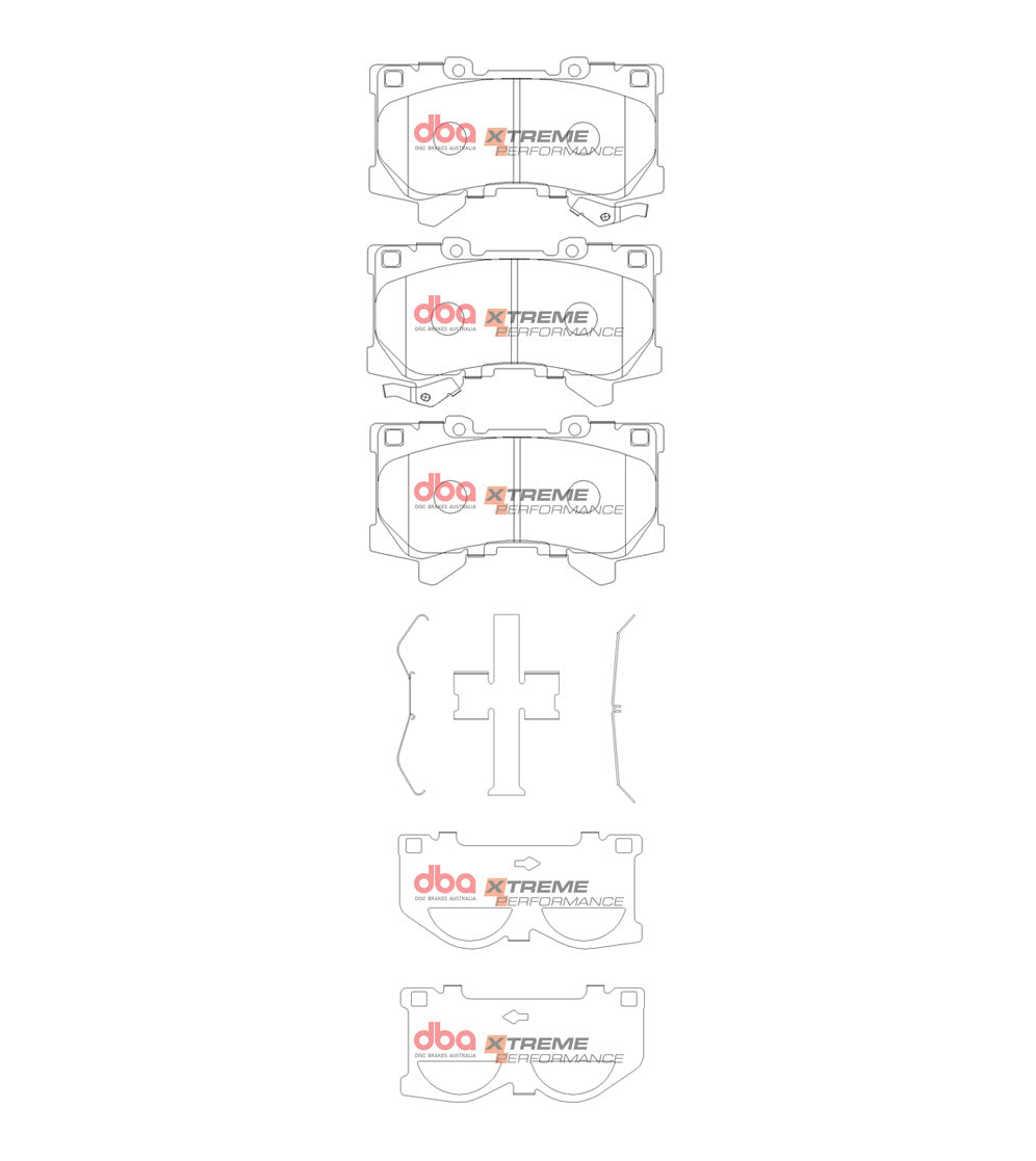 DB15077XP - DBA Xtreme Performance Brake Pads; Front