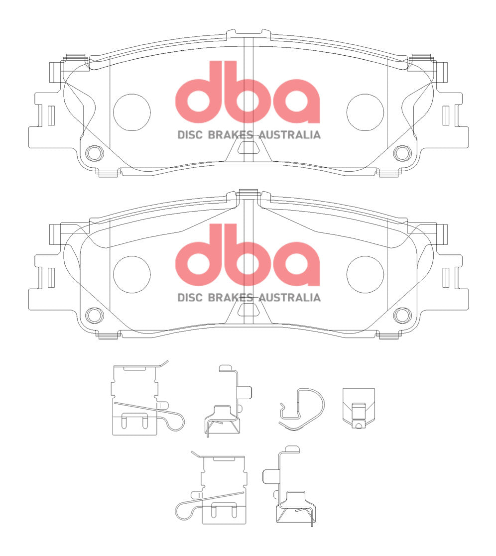 DB15078SP - DBA Street Performance Brake Pads; Rear