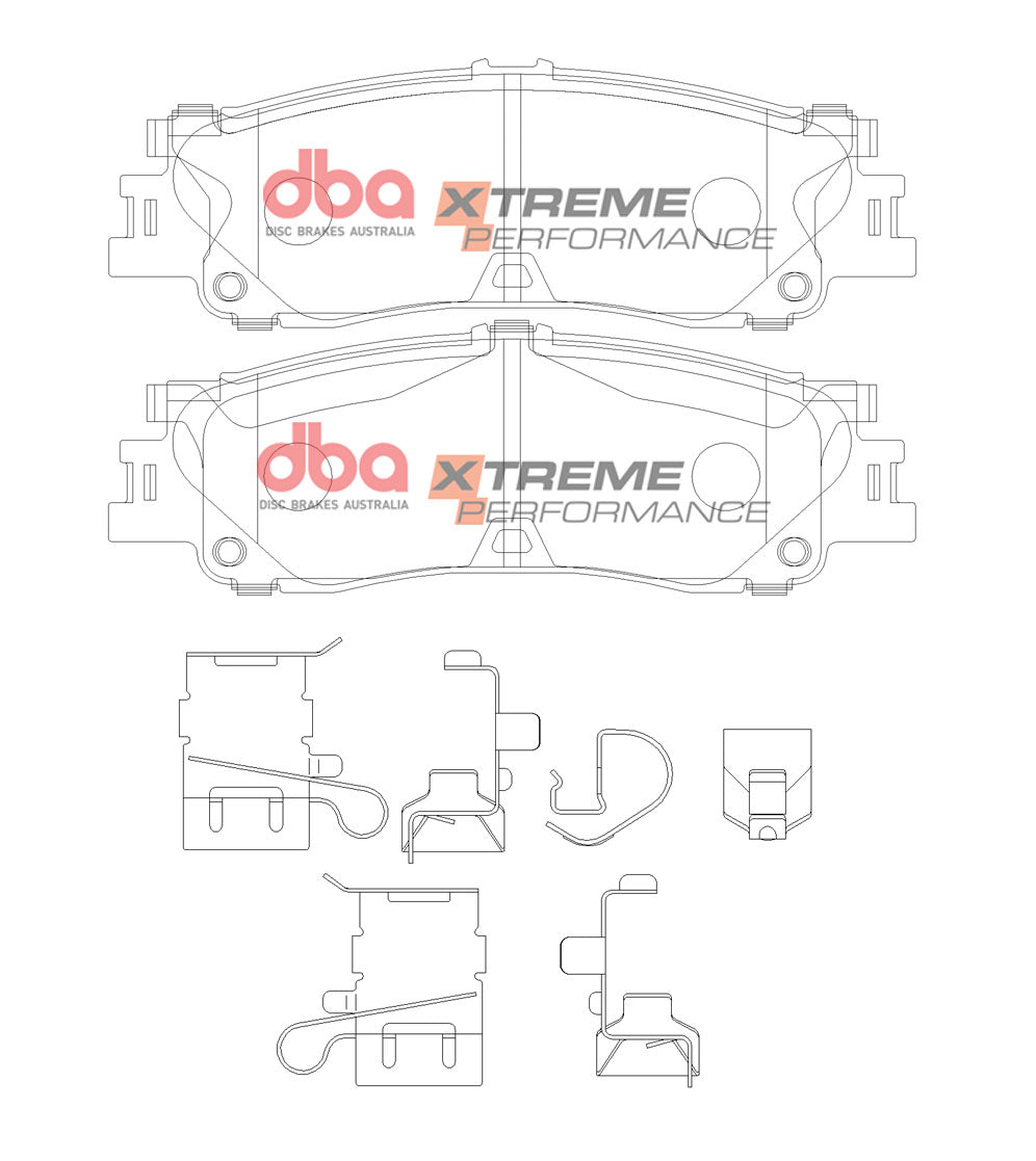 DB15078XP - DBA Xtreme Performance Brake Pads; Rear