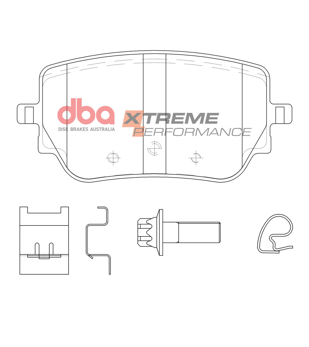 DB15082XP - DBA Xtreme Performance Brake Pads; Rear
