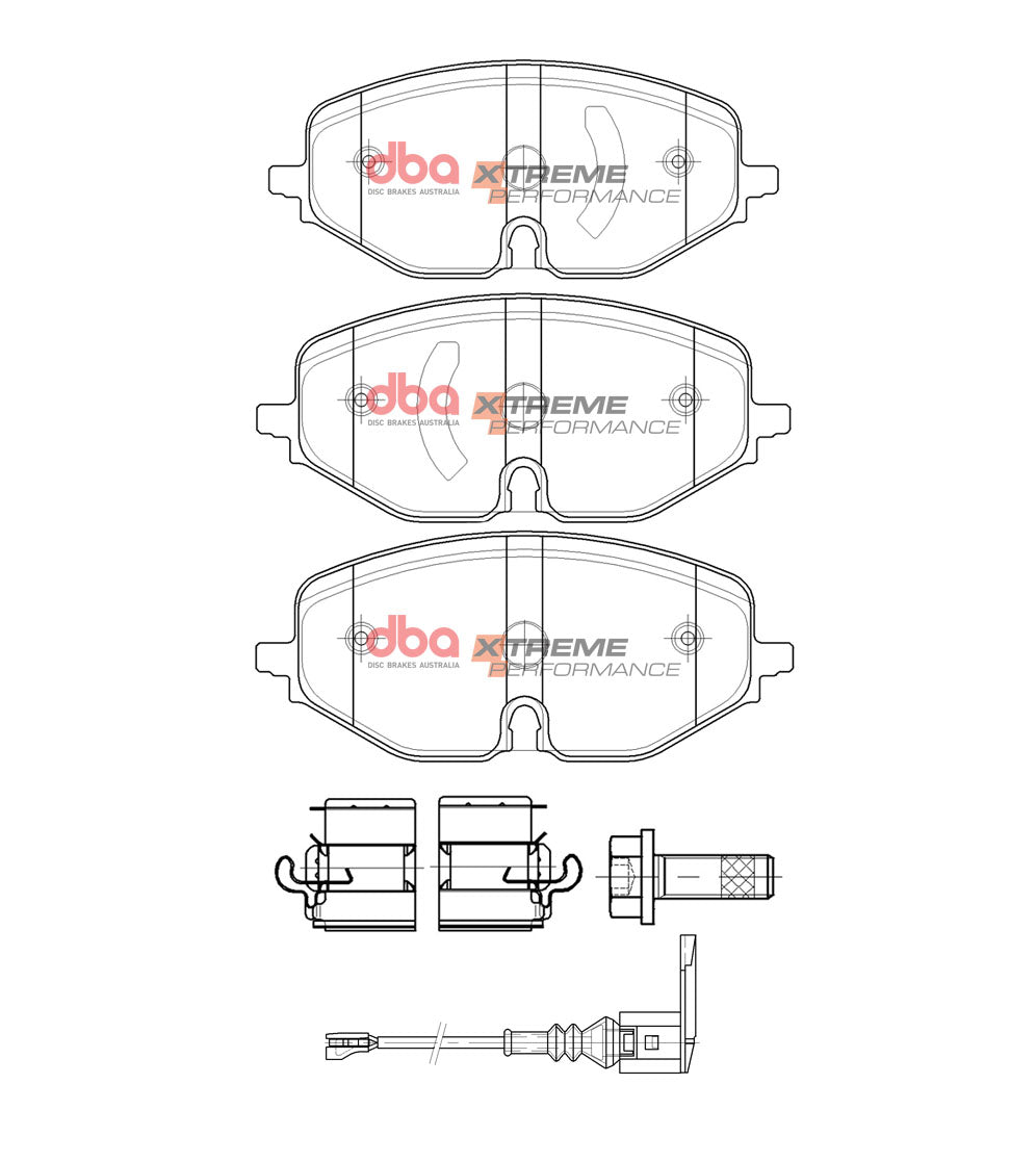 DB15091XP - DBA Xtreme Performance Brake Pads; Front
