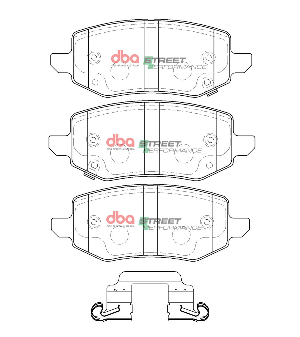 DB15094SP - DBA Street Performance Brake Pads; Rear