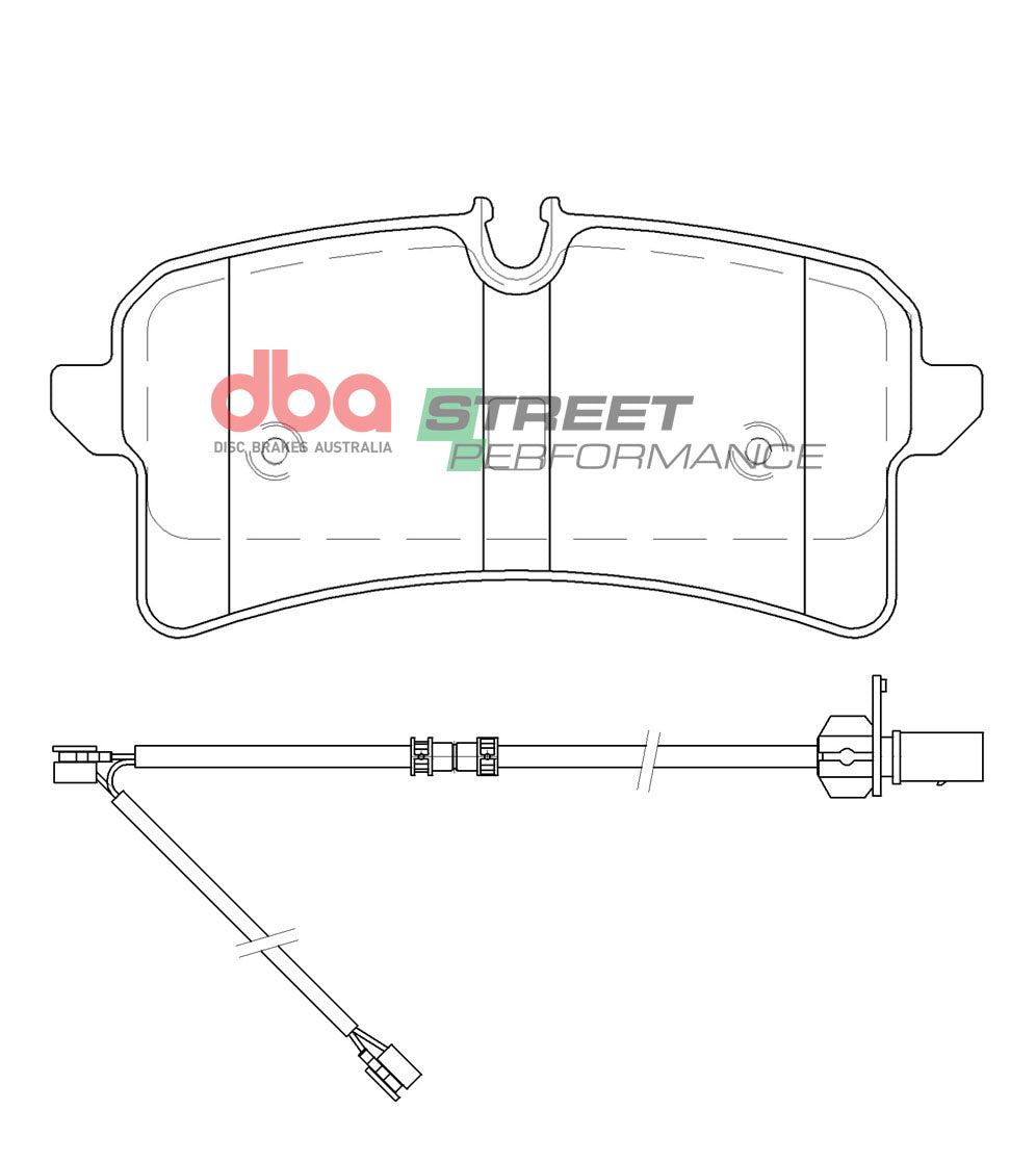 DB15096SP - DBA Street Performance Brake Pads; Rear