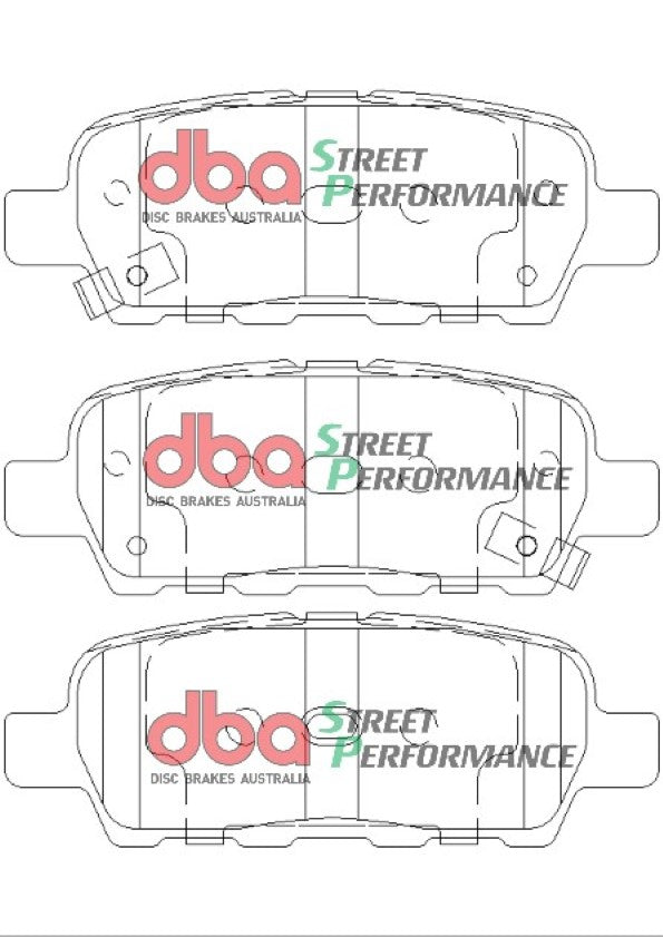 DB1509SP - DBA Street Performance Brake Pads; Rear