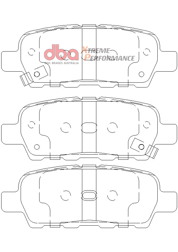 DB1509XP - DBA Xtreme Performance Brake Pads; Rear