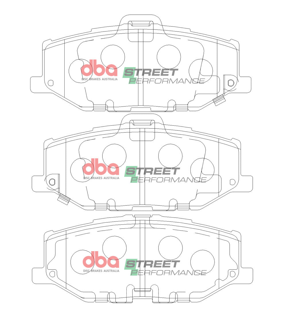 DB15100SP - DBA Street Performance Brake Pads; Front