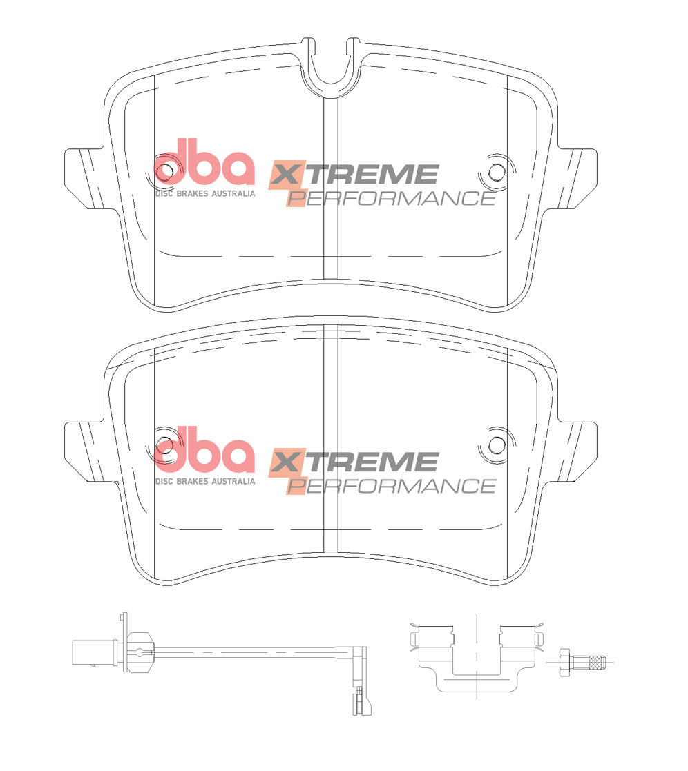 DB15101XP - DBA Xtreme Performance Brake Pads; Rear