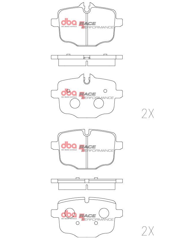 DB15109RP - DBA Racing Performance Brake Pads; Rear