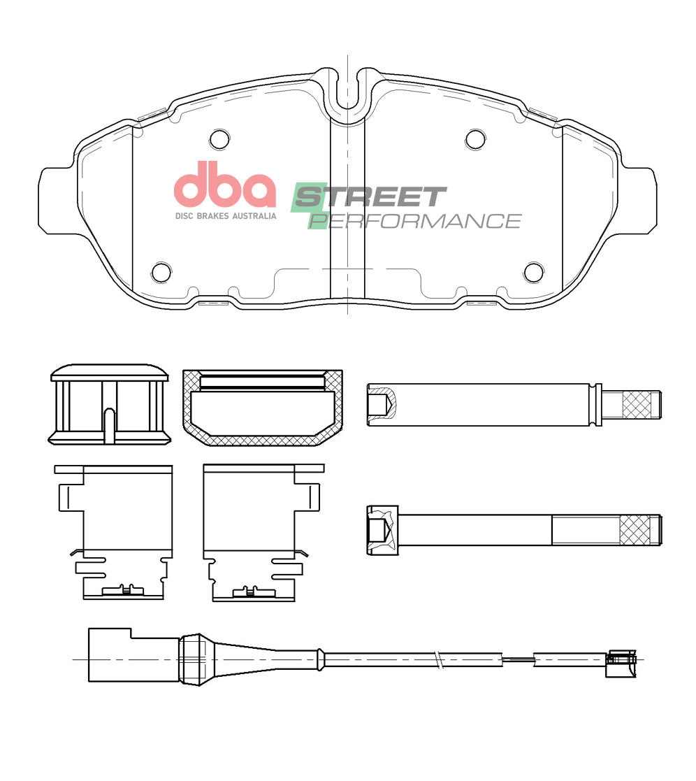 DB15112SP - DBA Street Performance Brake Pads; Front