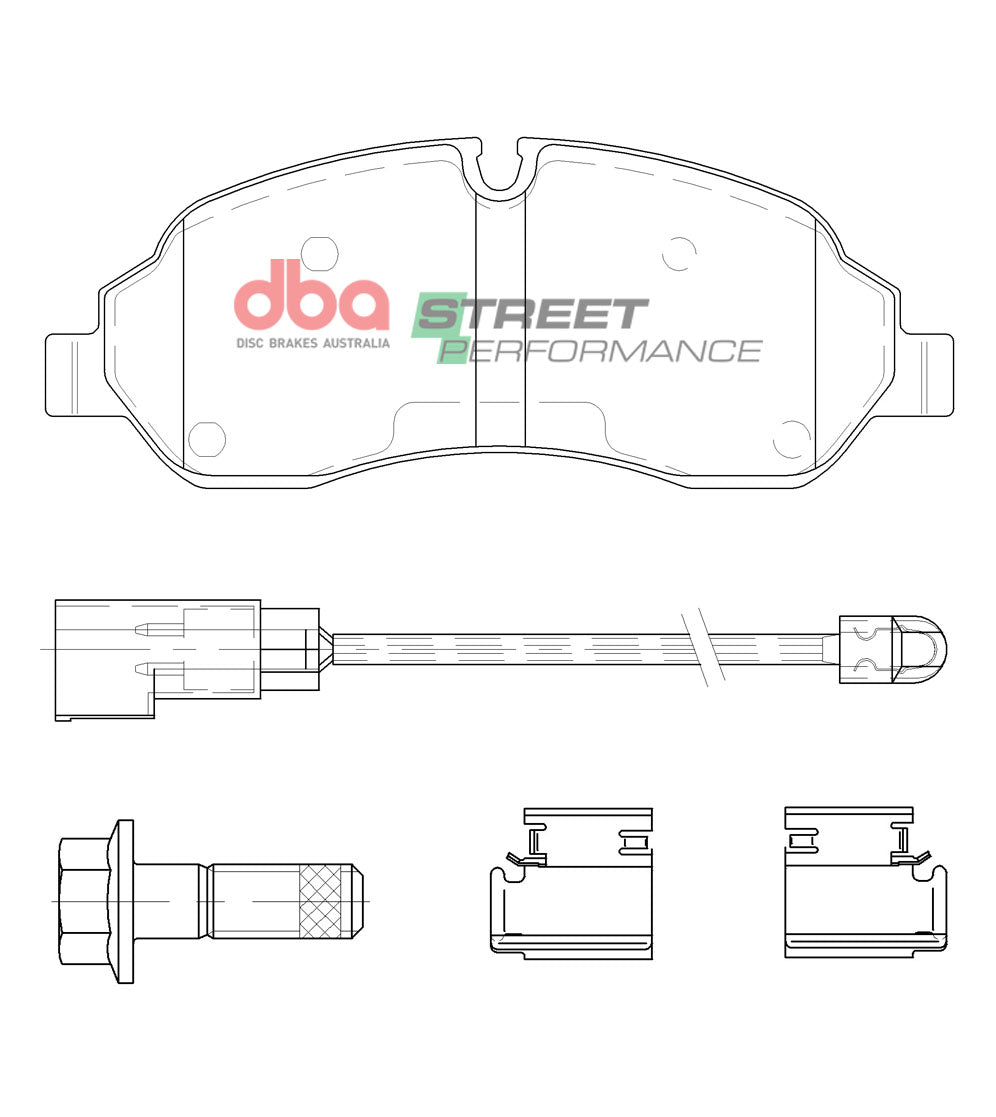DB15113SP - DBA Street Performance Brake Pads; Front