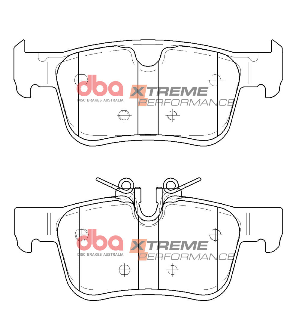 DB15117XP - DBA Xtreme Performance Brake Pads; Rear