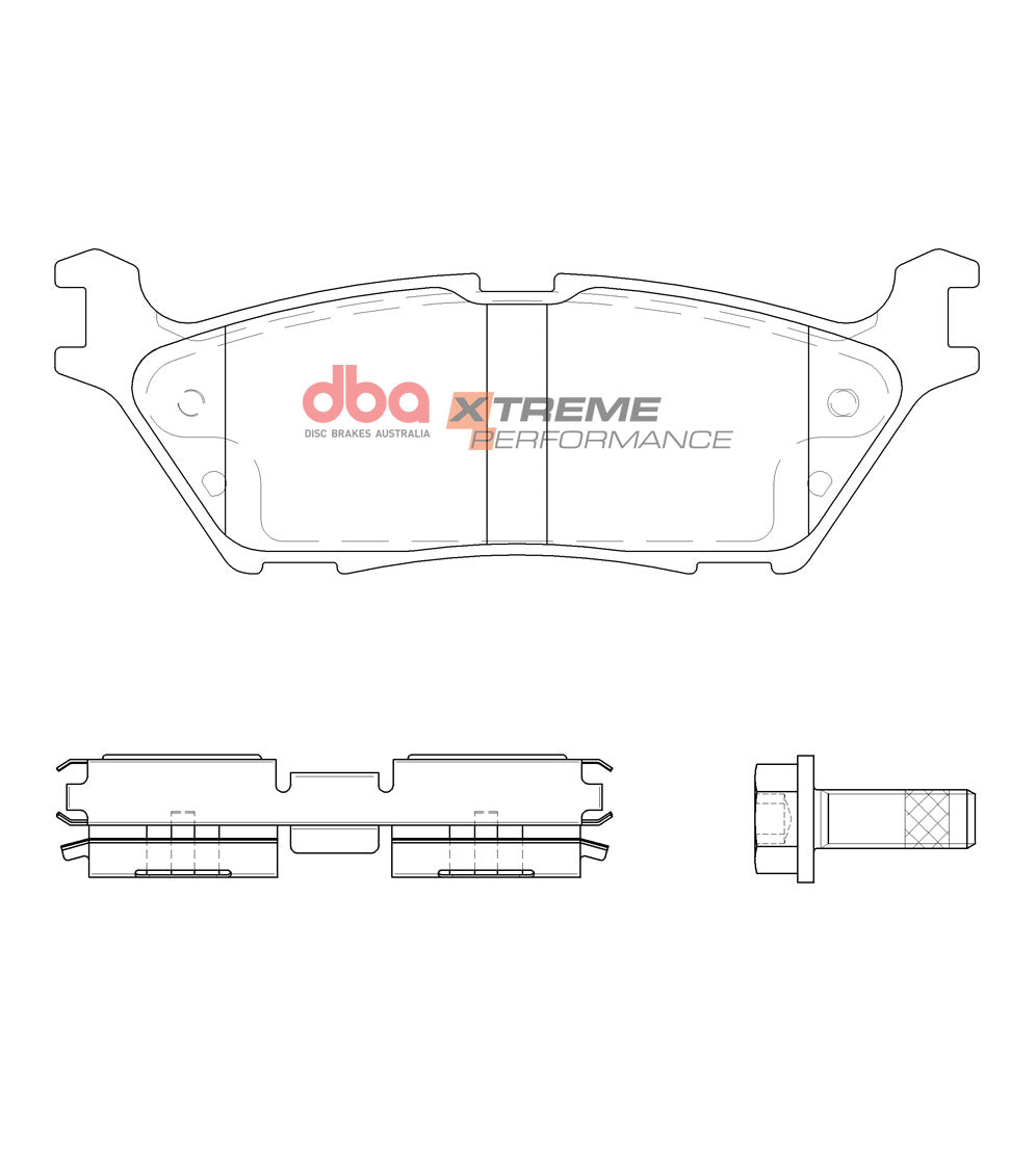 DB15123XP - DBA Xtreme Performance Brake Pads; Rear