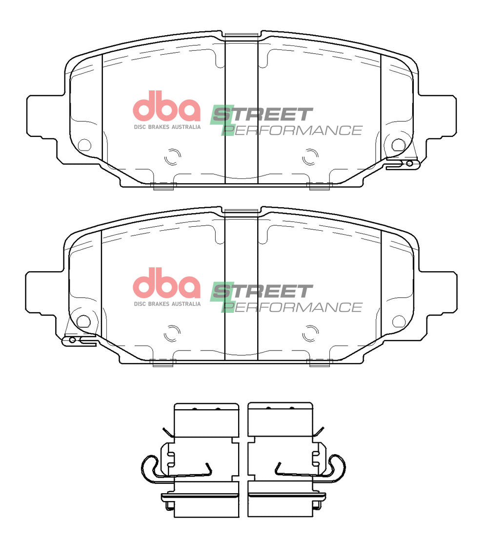 DB15125SP - DBA Street Performance Brake Pads; Rear