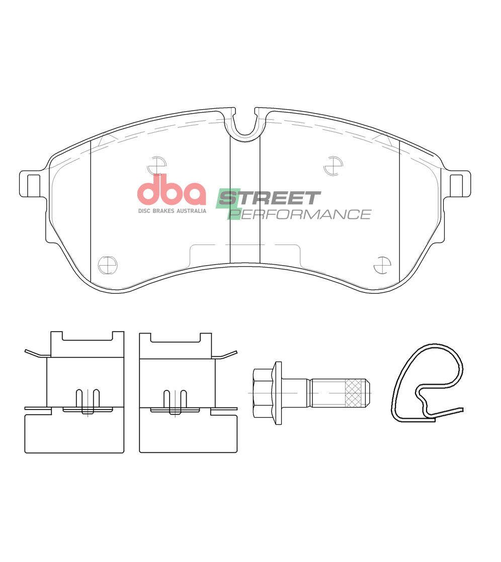 DB15134SP - DBA Street Performance Brake Pads; Front