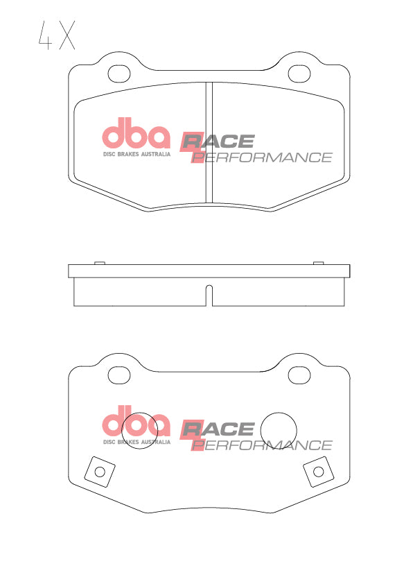 DB15144RP - DBA Racing Performance Brake Pads; Rear