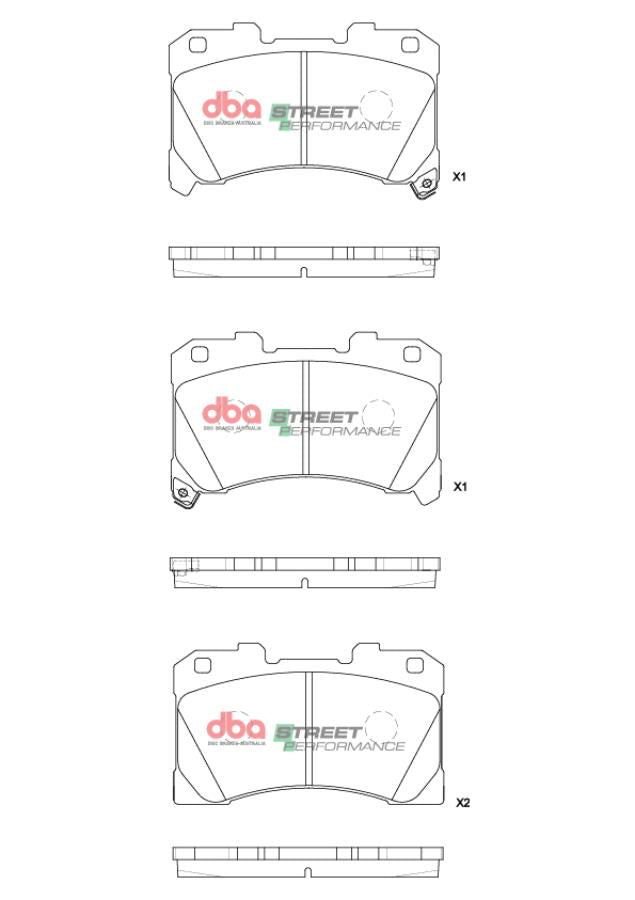 DB15147SP - DBA Street Performance Brake Pads; Front