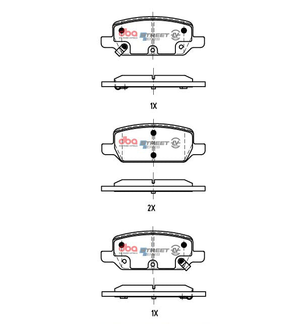 DB15159SSEV - DBA Street Series EV Brake Pads; Rear