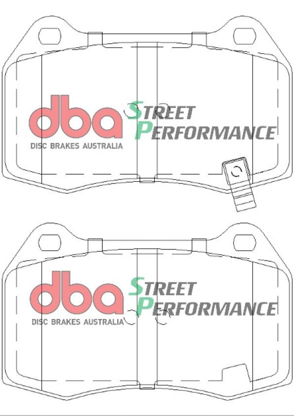 DB1520SP - DBA Street Performance Brake Pads; Front