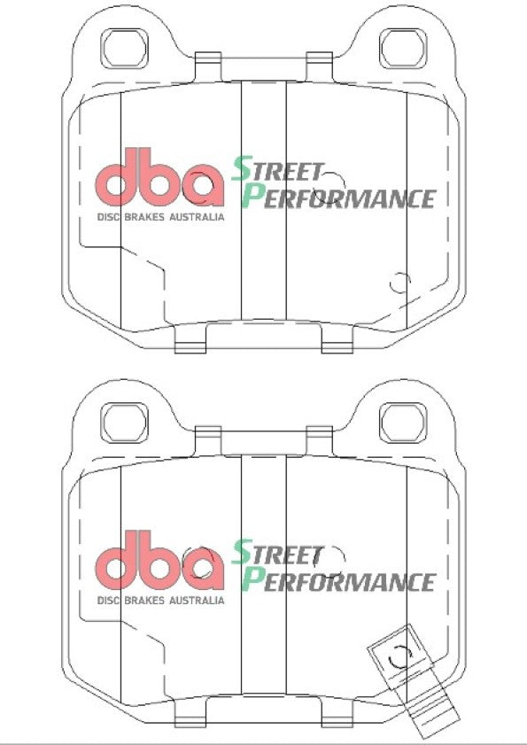 DB1521SP - DBA Street Performance Brake Pads; Rear