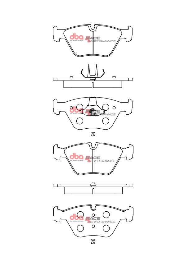 DB1522RP - DBA Racing Performance Brake Pads; Front