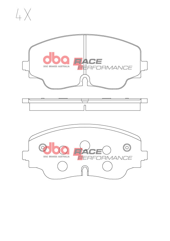 DB15271RP - DBA Racing Performance Brake Pads; Front