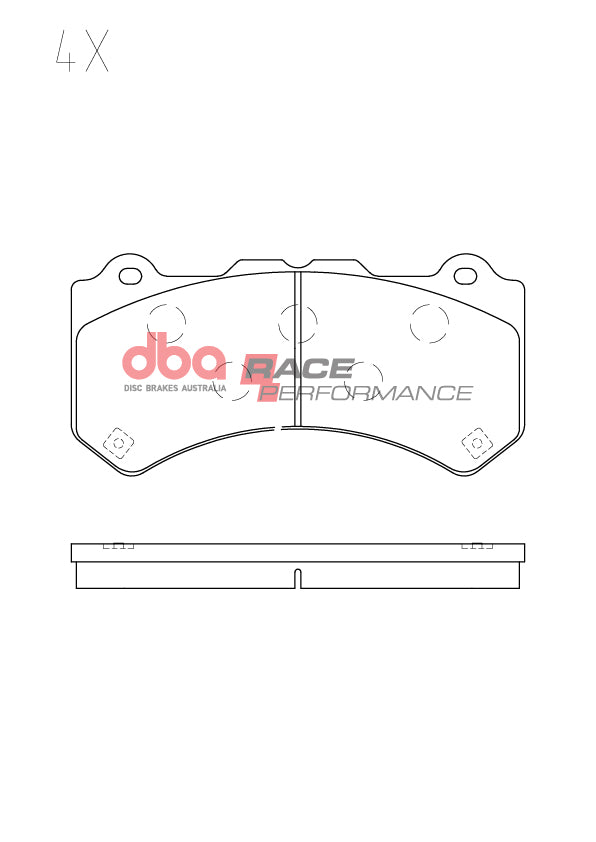 DB15287RP - DBA Racing Performance Brake Pads; Front