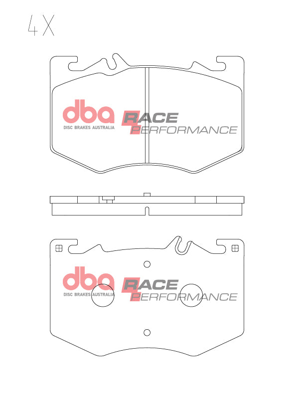 DB15296RP - DBA Racing Performance Brake Pads; Front