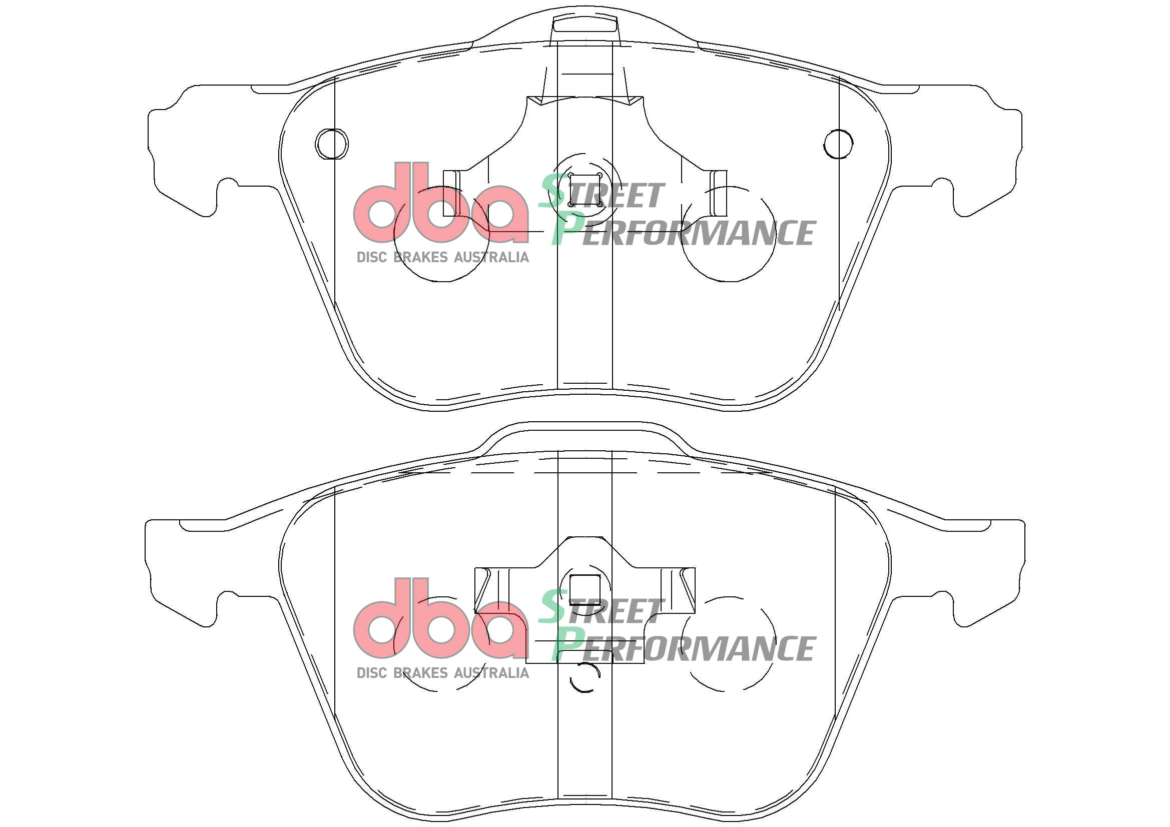 DB1658SP - DBA Street Performance Brake Pads; Front