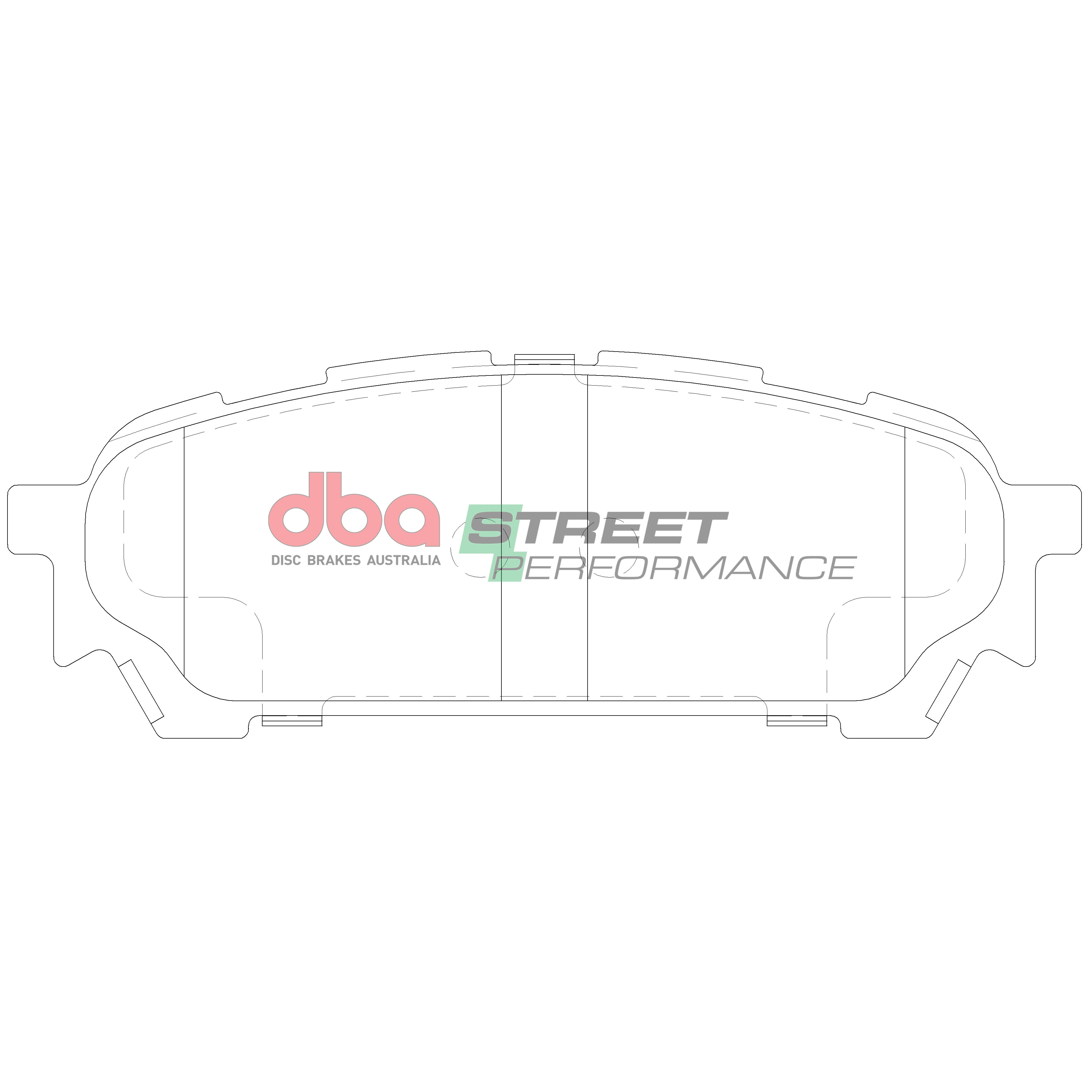 DB1672SP - DBA Street Performance Brake Pads; Rear