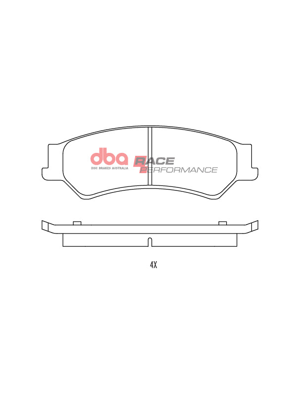 DB1675RP - DBA Racing Performance Brake Pads; Rear