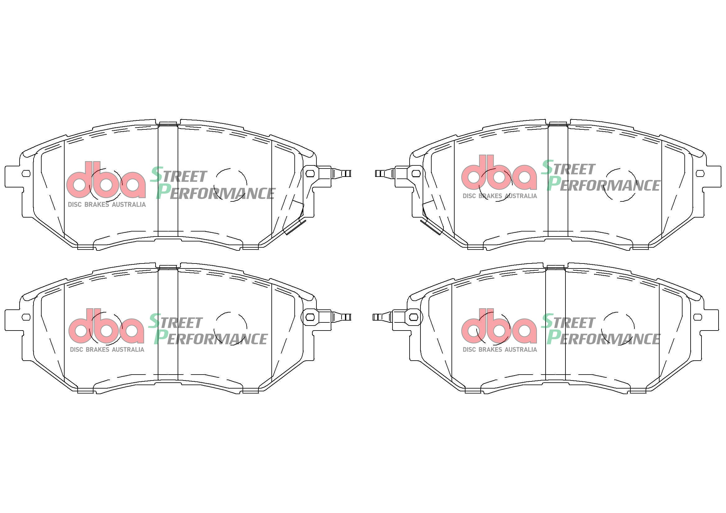 DB1722SP - DBA Street Performance Brake Pads; Front