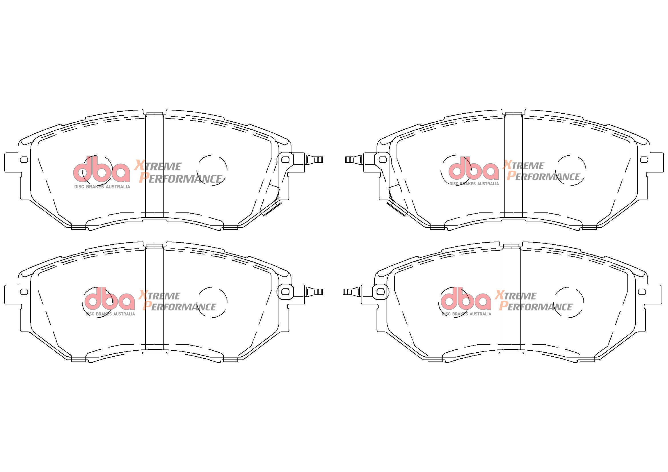 DB1722XP - DBA Xtreme Performance Brake Pads; Front