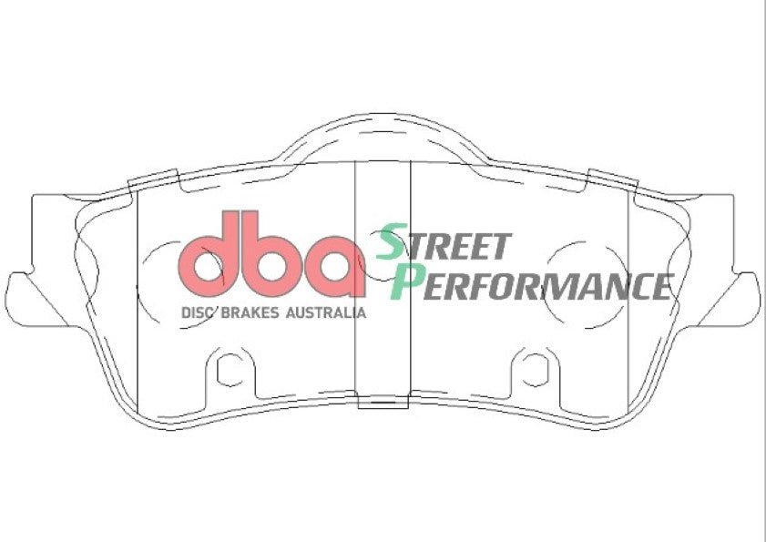 DB1766SP - DBA Street Performance Brake Pads; Rear