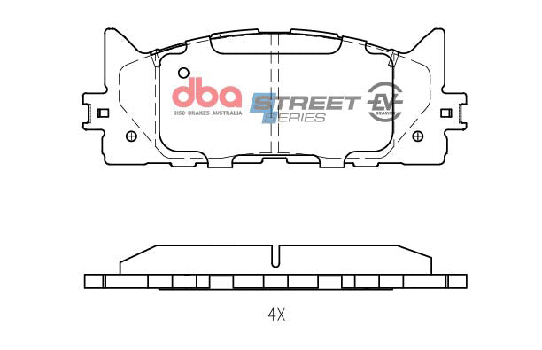DB1800SSEV - DBA Street Series EV Brake Pads; Front