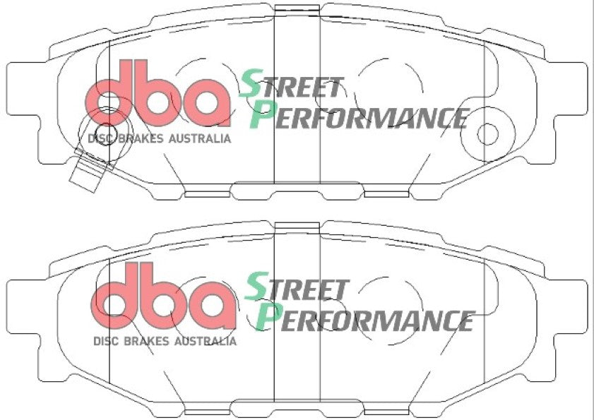 DB1803SP - DBA Street Performance Brake Pads; Rear