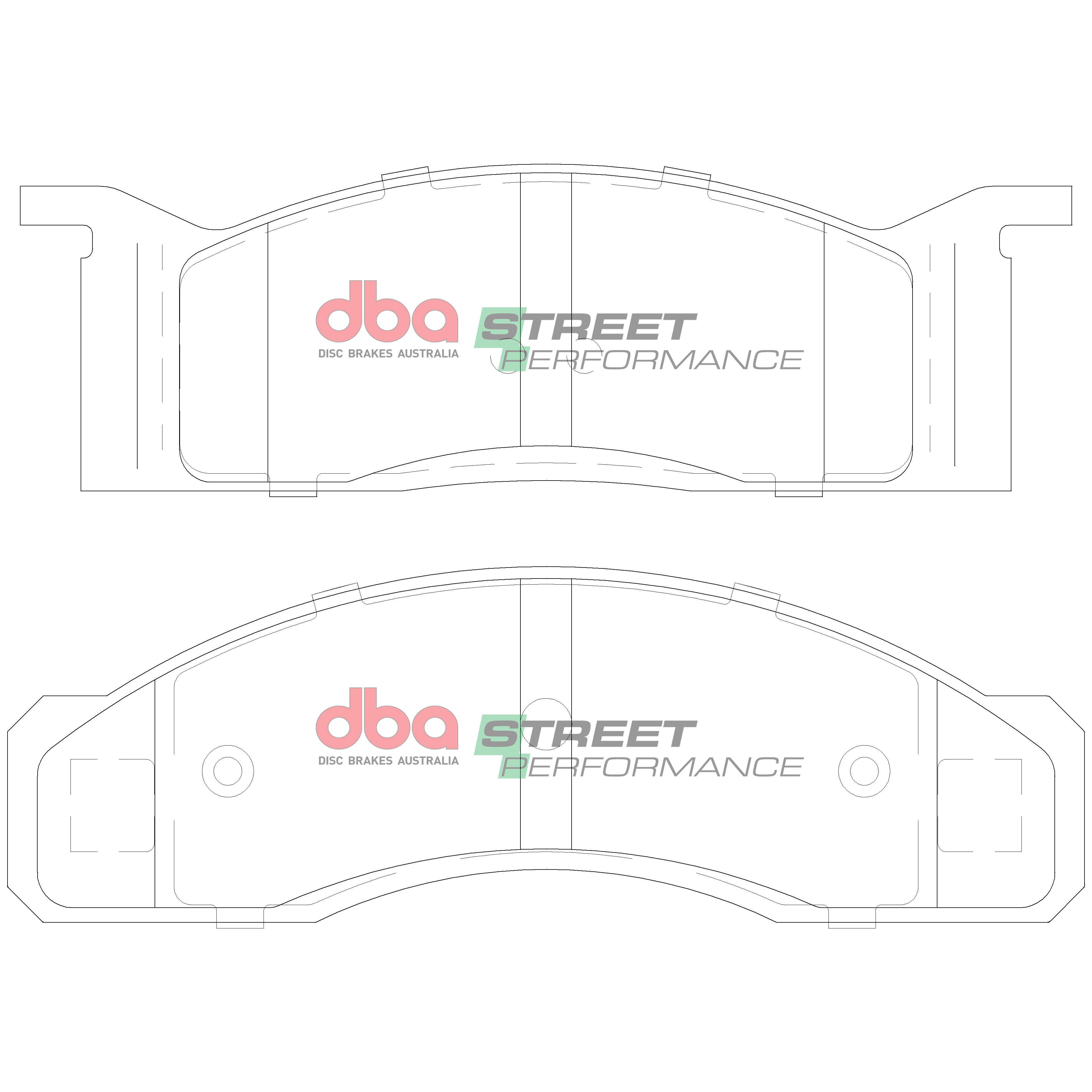 DB1807SP - DBA Street Performance Brake Pads; Front