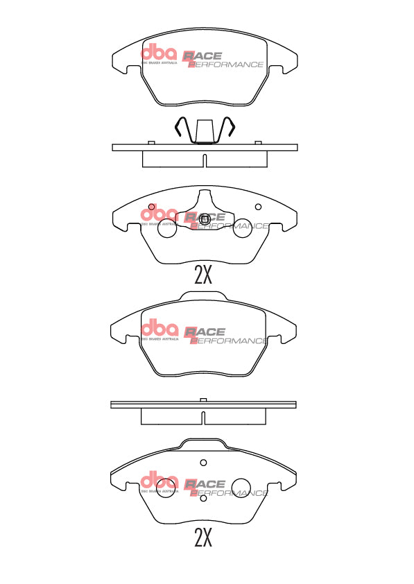 DB1849RP - DBA Racing Performance Brake Pads; Front
