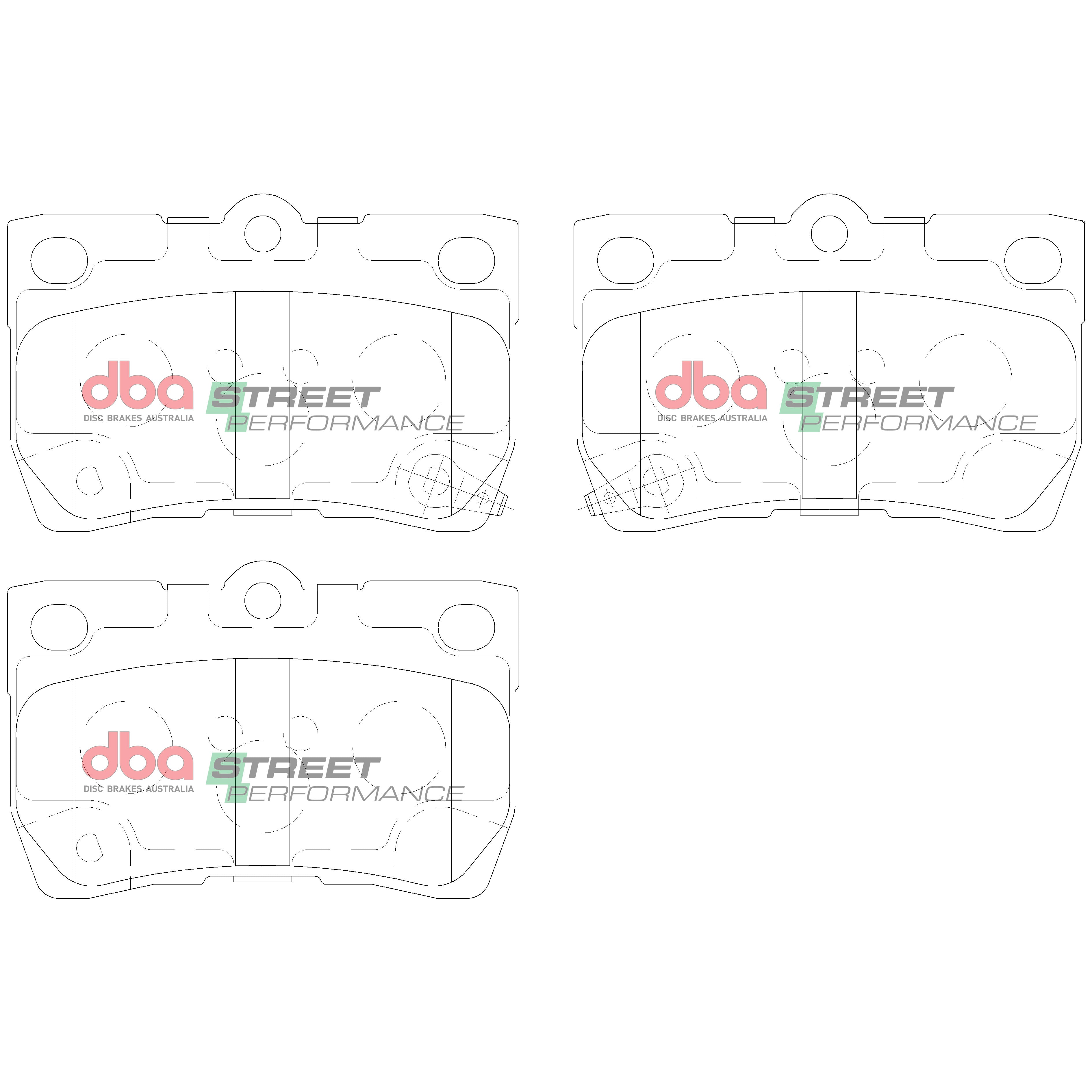 DB1854SP - DBA Street Performance Brake Pads; Rear