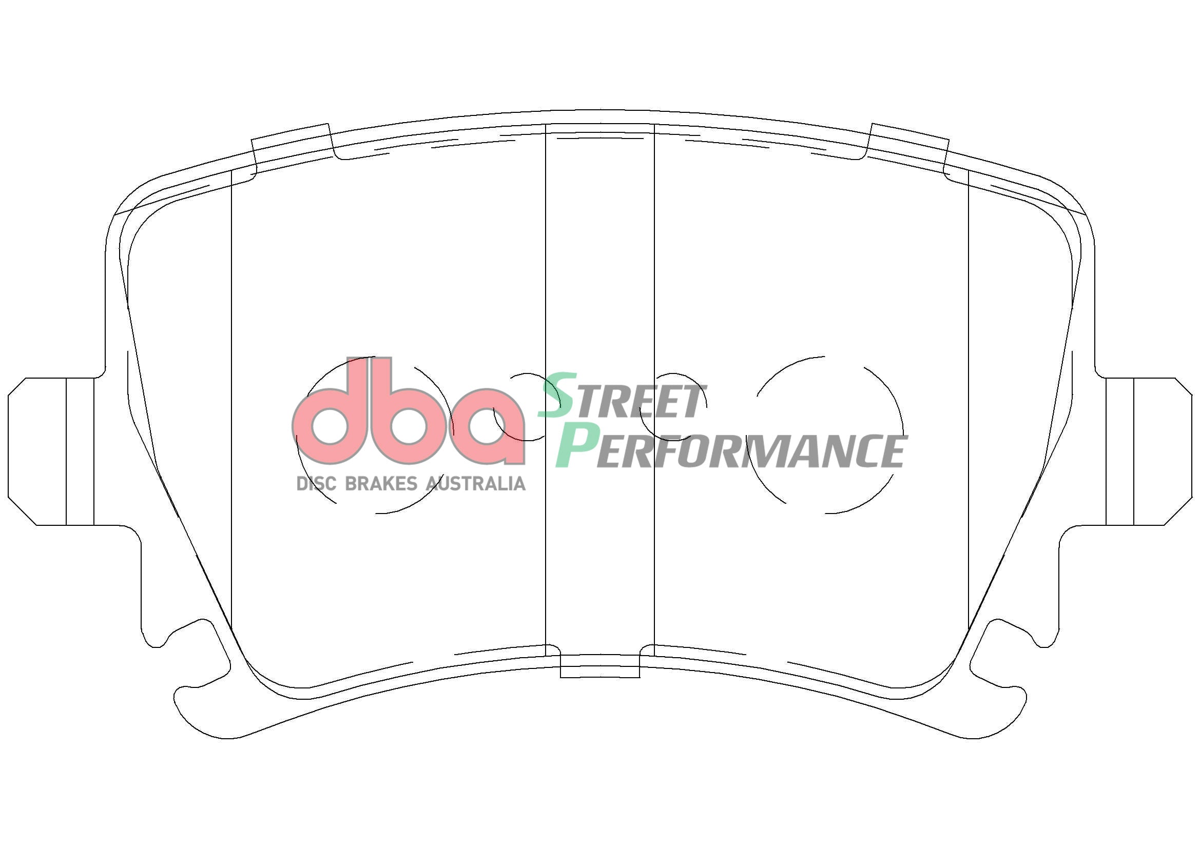 DB1865SP - DBA Street Performance Brake Pads; Rear