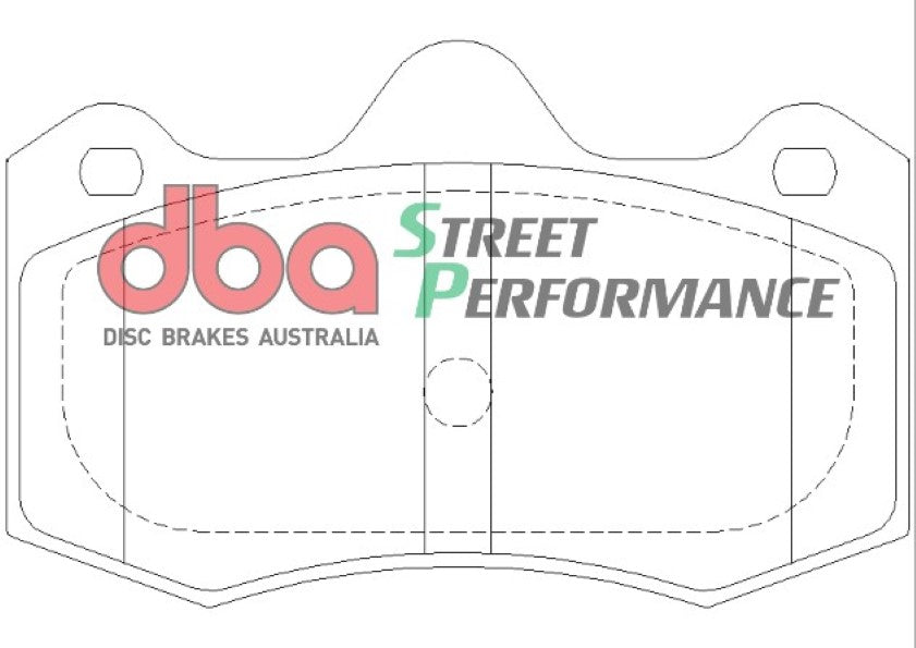 DB1938SP - DBA Street Performance Brake Pads; Rear