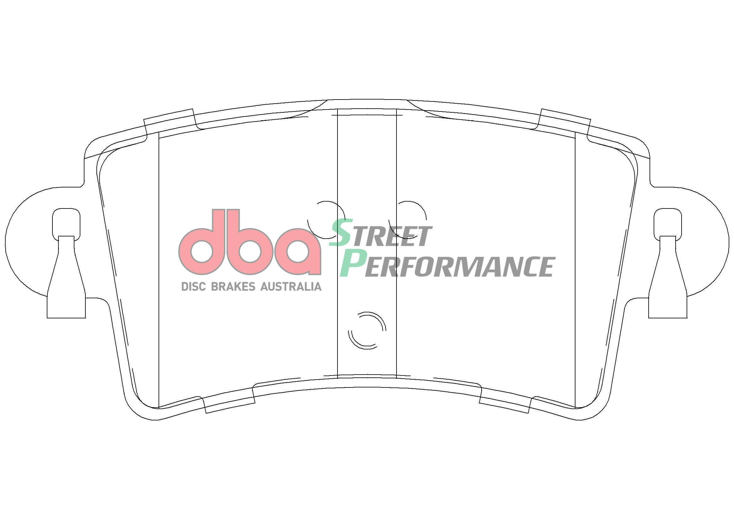 DB1964SP - DBA Street Performance Brake Pads; Rear