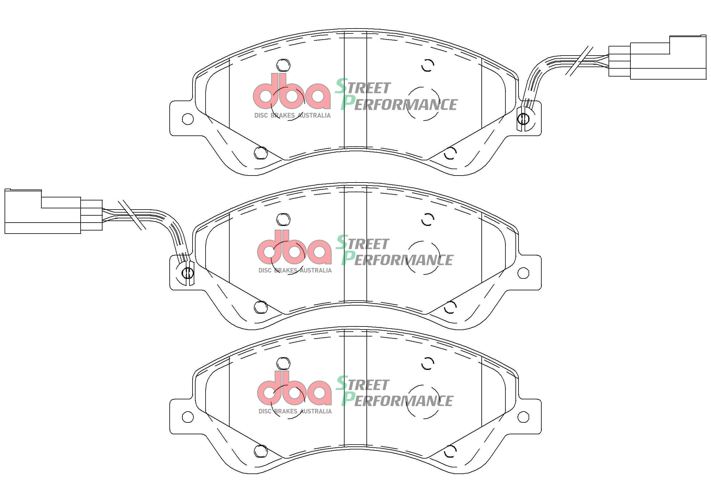 DB1967SP - DBA Street Performance Brake Pads; Front